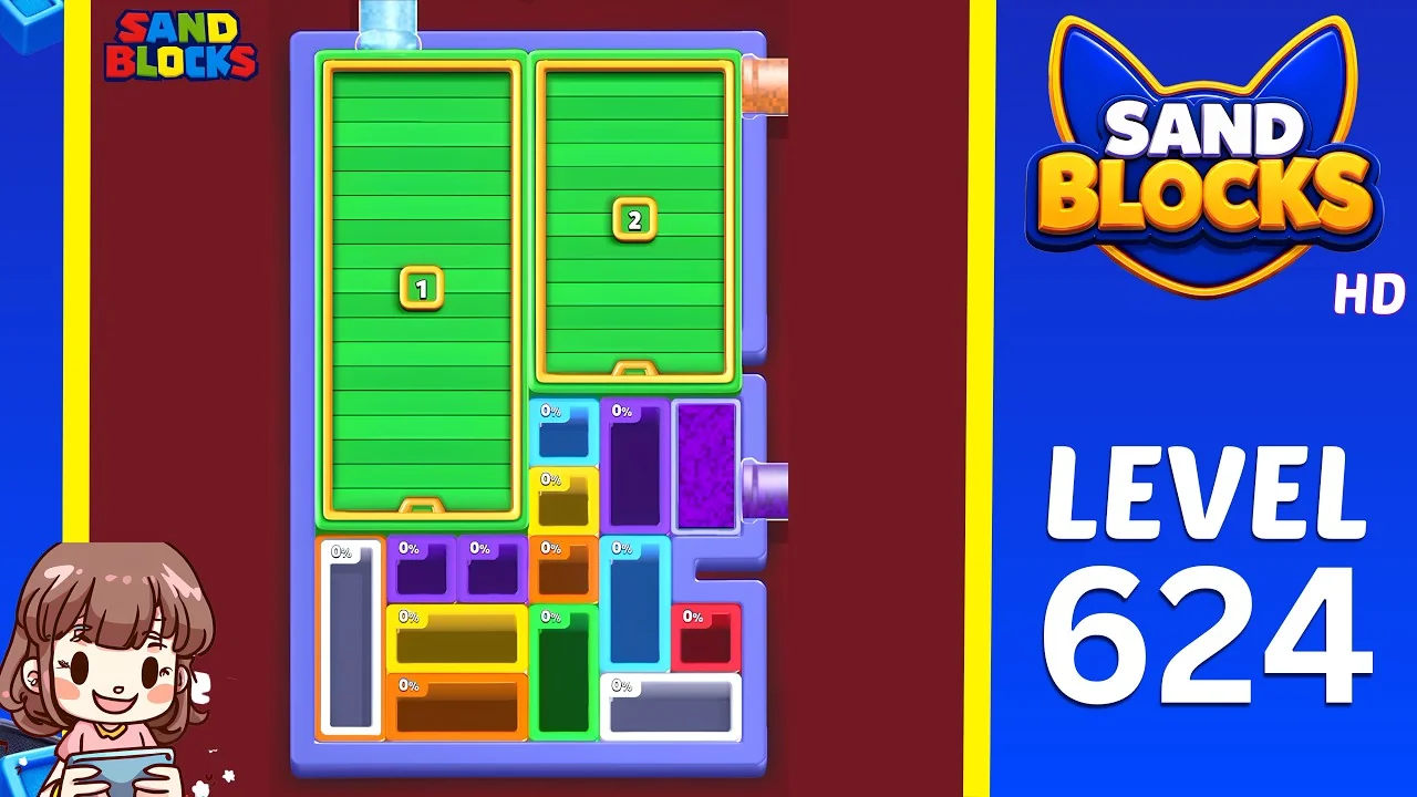 Sand Blocks Level 624 board