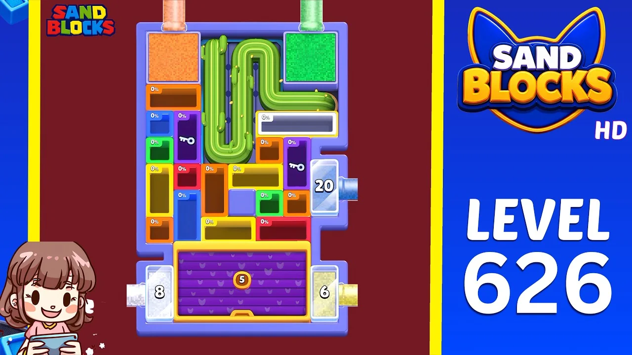 Sand Blocks Level 626 board