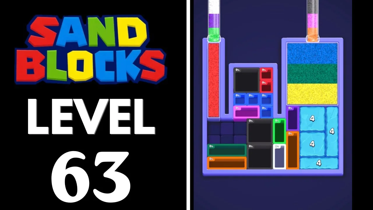 Sand Blocks Level 63 board