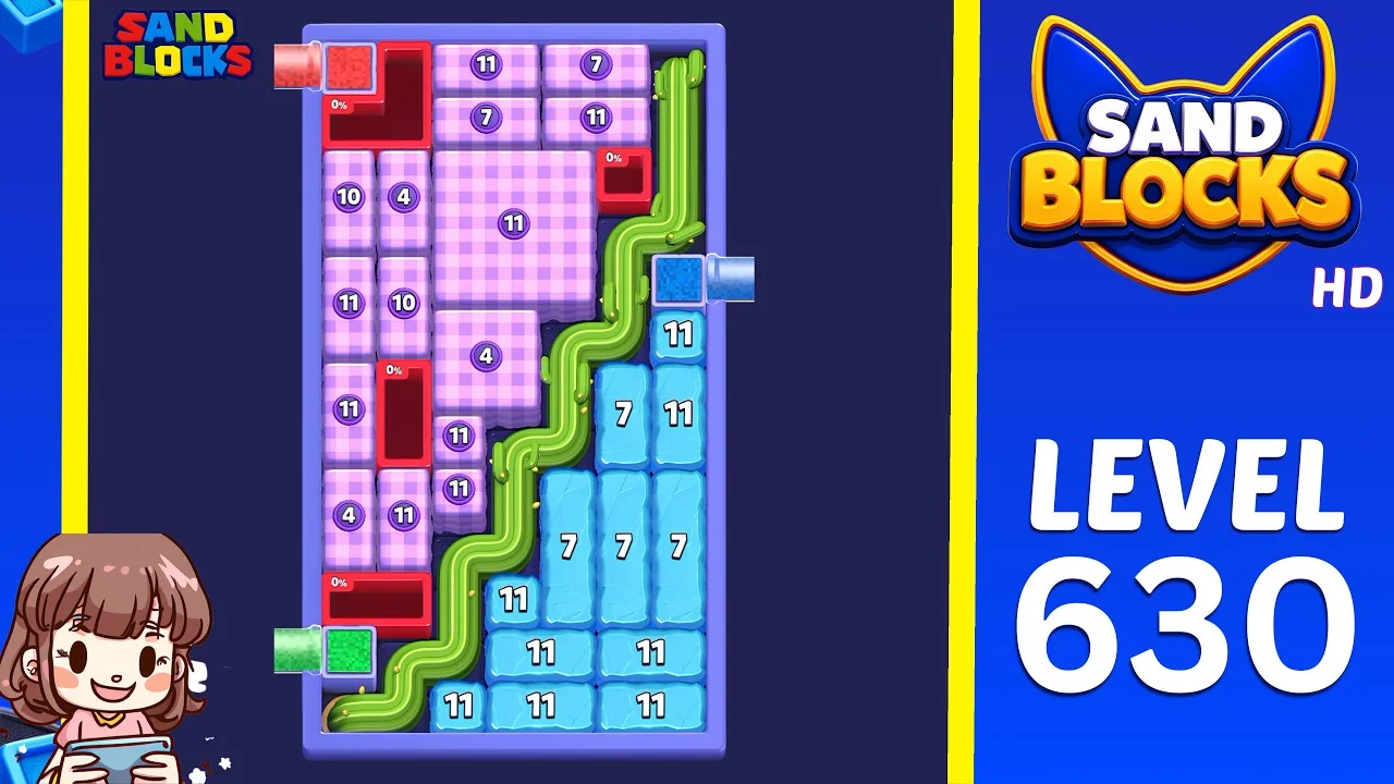 Sand Blocks Level 630 board