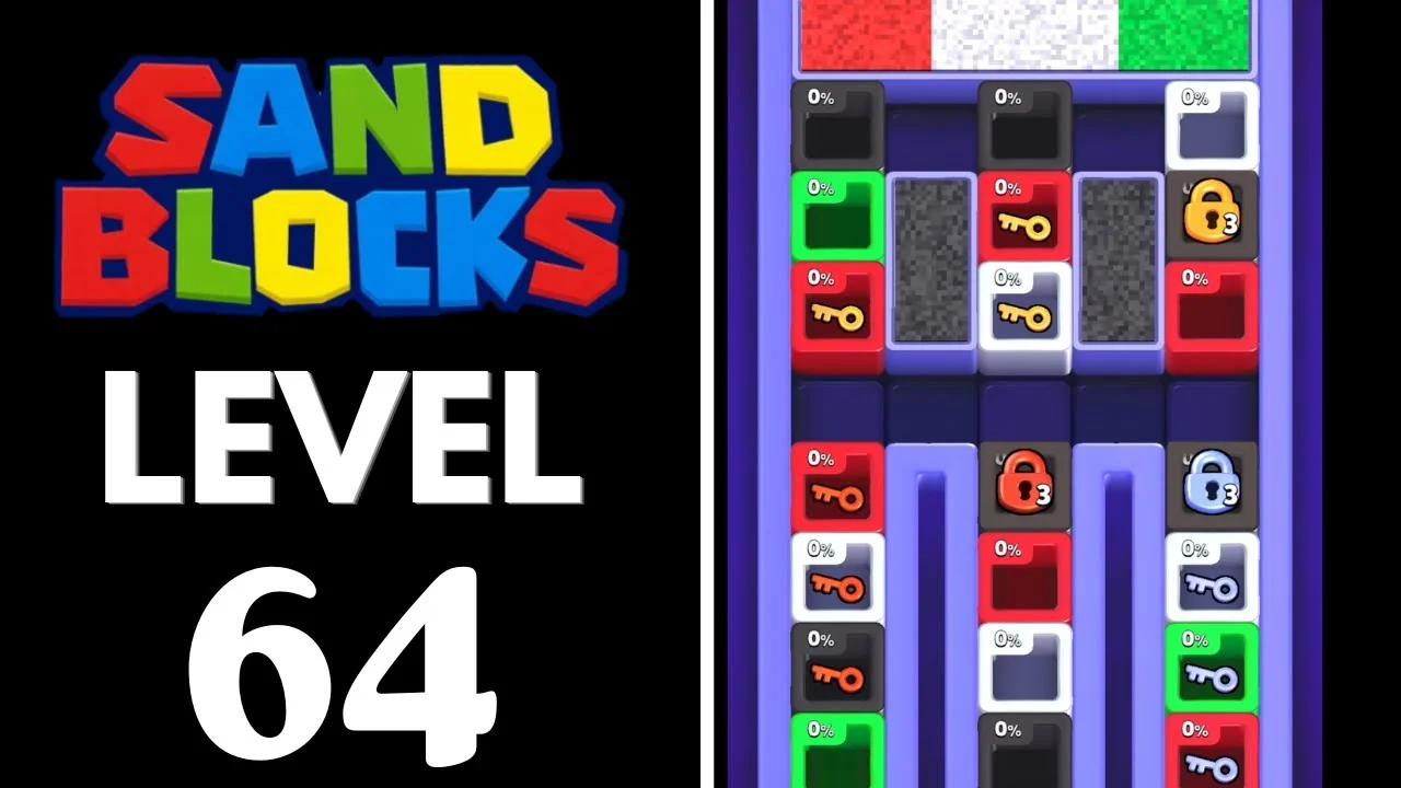 Sand Blocks Level 64 board layout