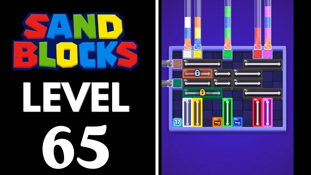 Sand Blocks Level 65 board layout