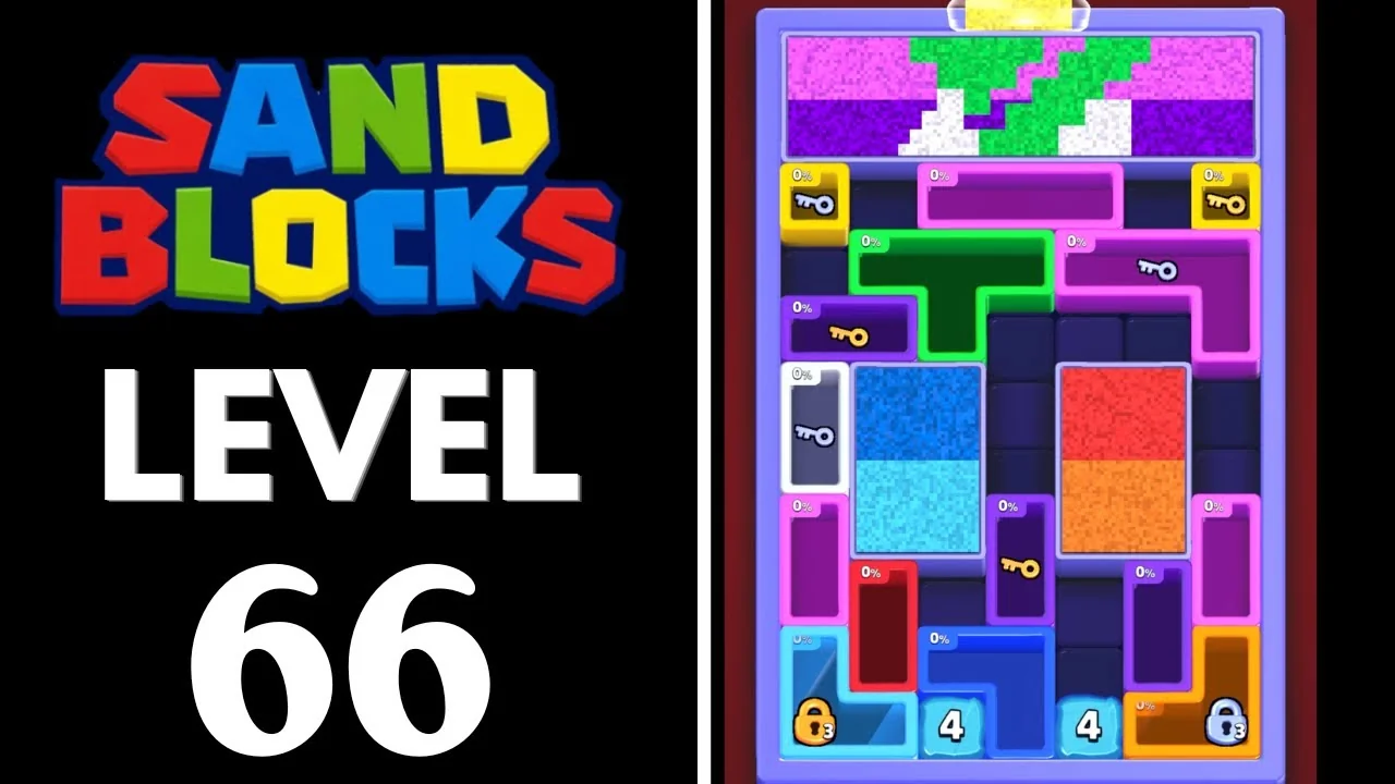 Sand Blocks Level 66 board layout