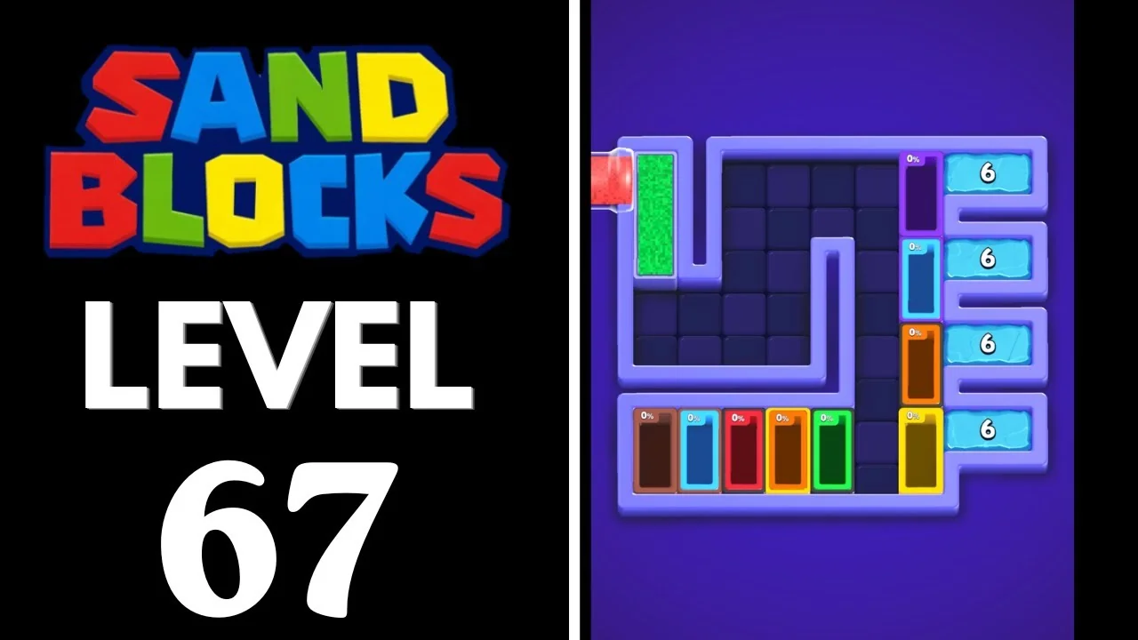 Sand Blocks Level 67 board layout