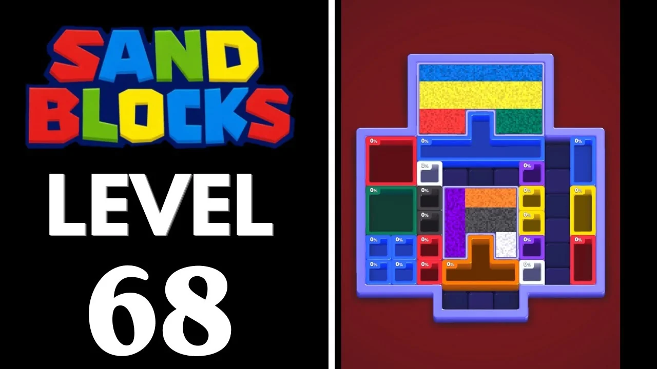 Sand Blocks Level 68 board layout