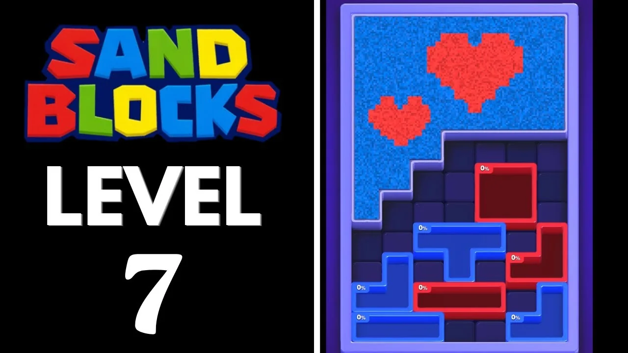 Sand Blocks Level 7 board