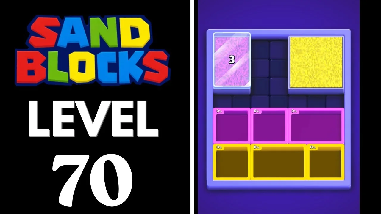 Sand Blocks Level 70 board layout