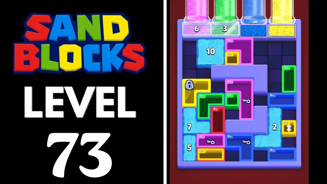 Sand Blocks Level 73 board layout