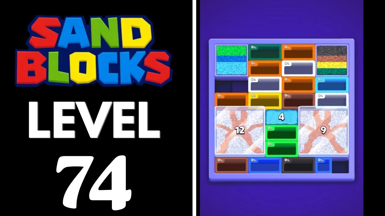 Sand Blocks Level 74 board layout