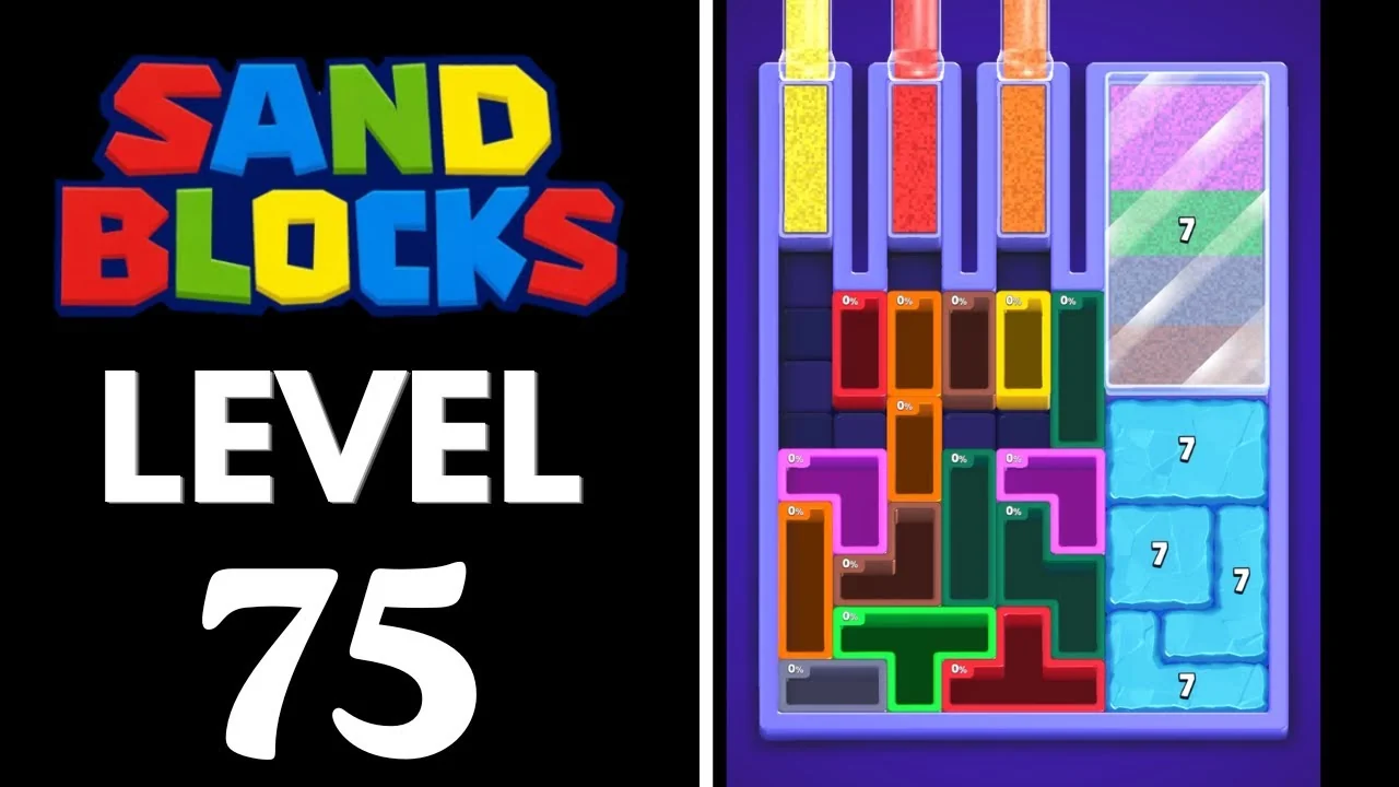 Sand Blocks Level 75 board layout
