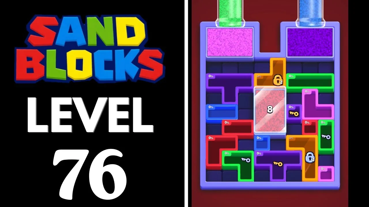 Sand Blocks Level 76 board layout