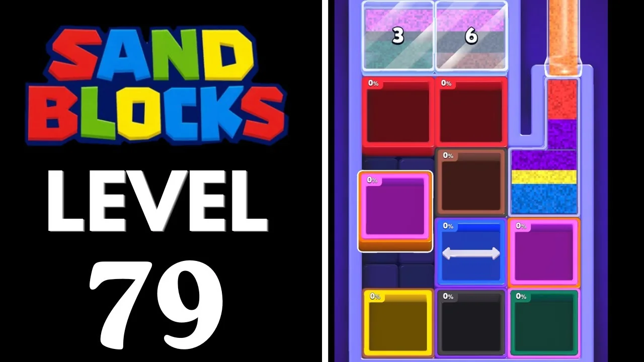 Sand Blocks Level 79 board layout