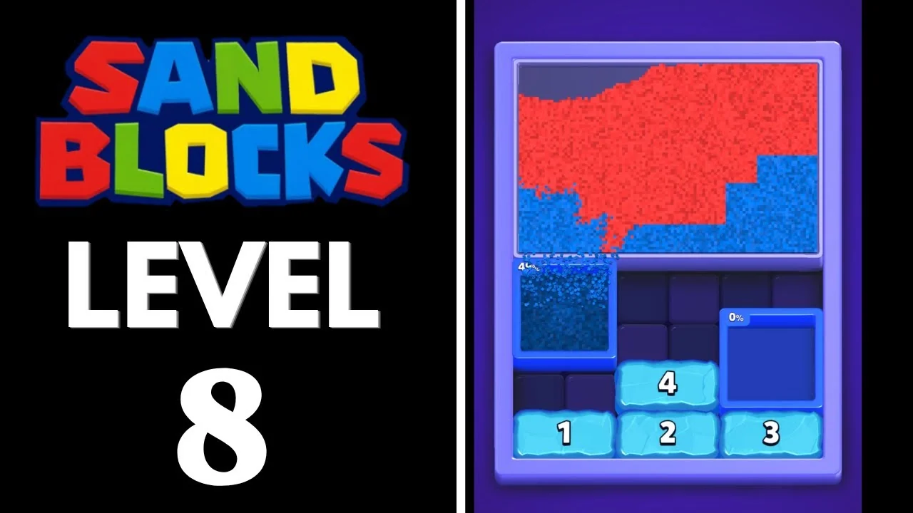 Sand Blocks Level 8 board