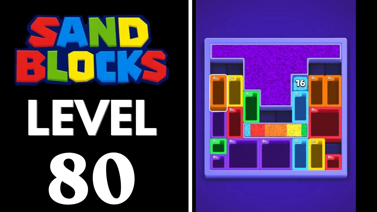 Sand Blocks Level 80 board layout