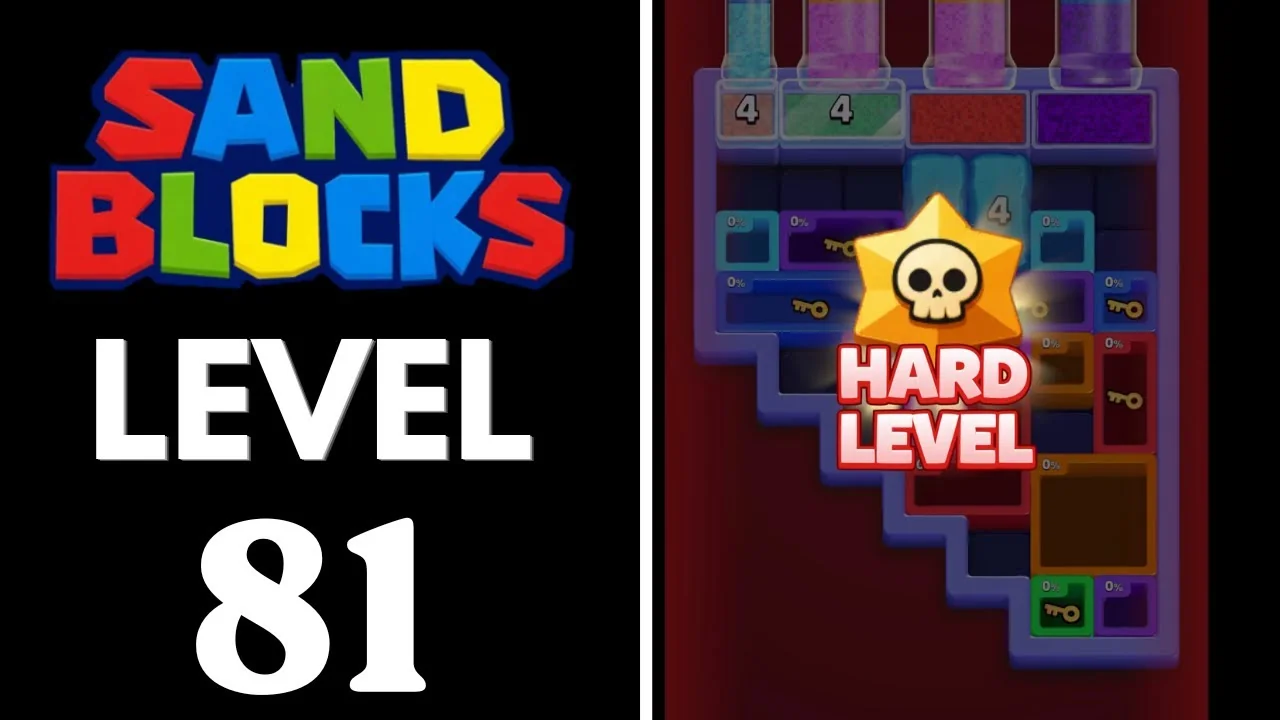 Sand Blocks Level 81 board layout