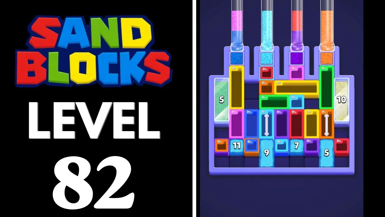 Sand Blocks Level 82 board layout