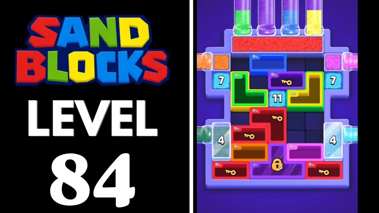 Sand Blocks Level 84 board layout