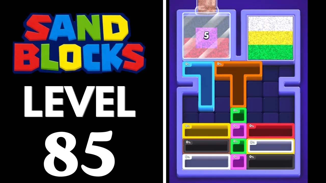 Sand Blocks Level 85 board layout