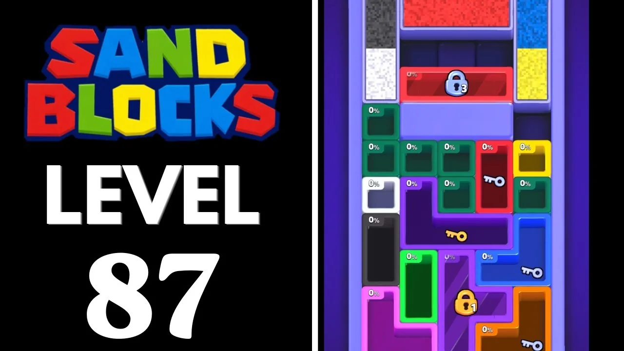 Sand Blocks Level 87 board layout