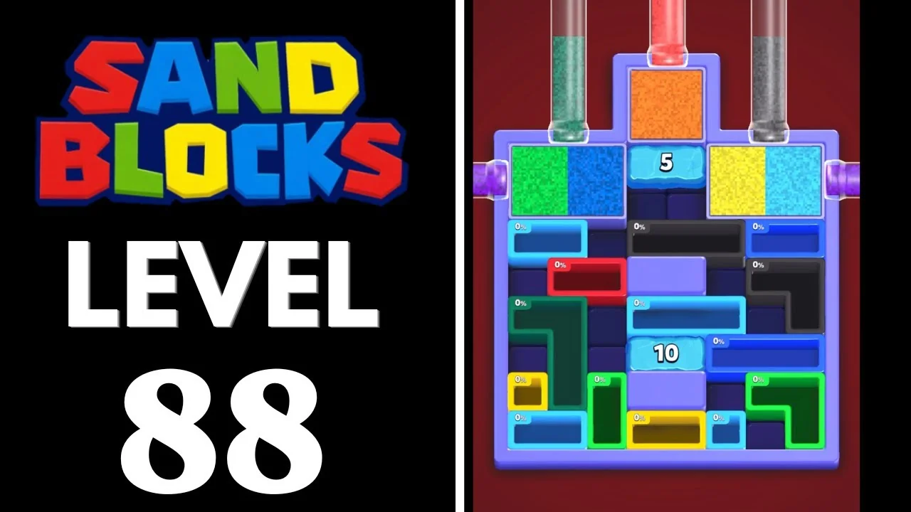 Sand Blocks Level 88 board layout
