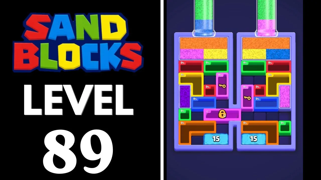 Sand Blocks Level 89 board layout