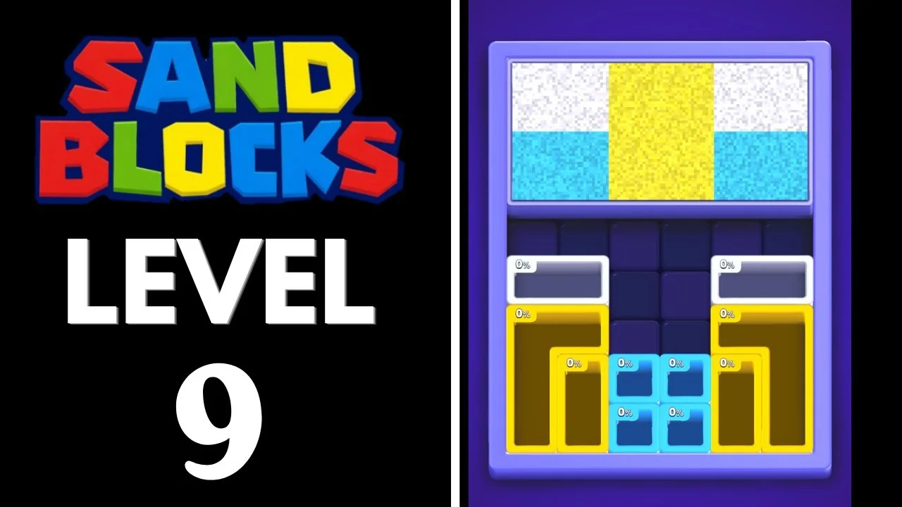 Sand Blocks Level 9 board