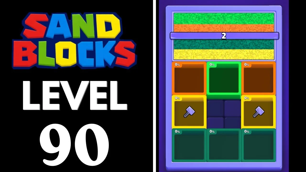 Sand Blocks Level 90 board layout
