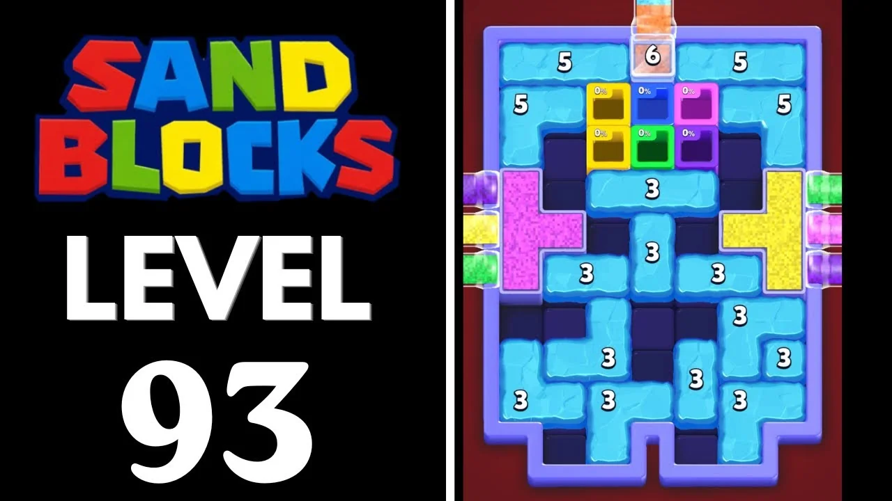 Sand Blocks Level 93 board layout