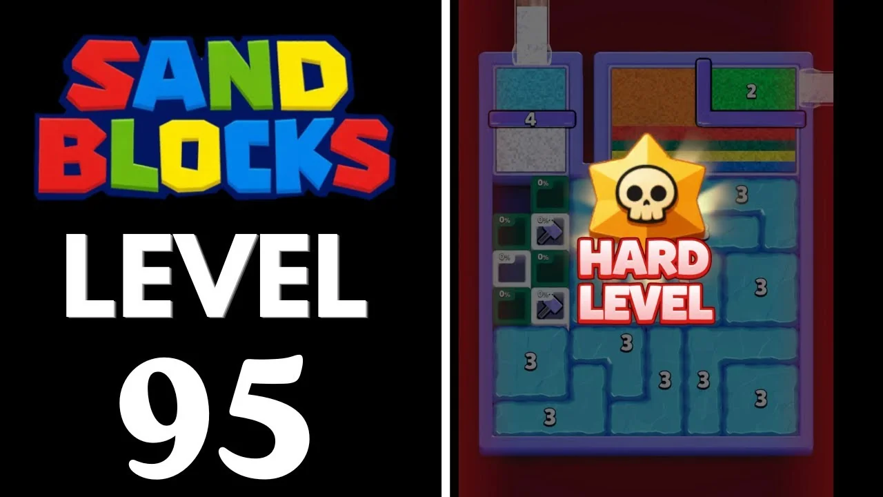 Sand Blocks Level 95 board layout