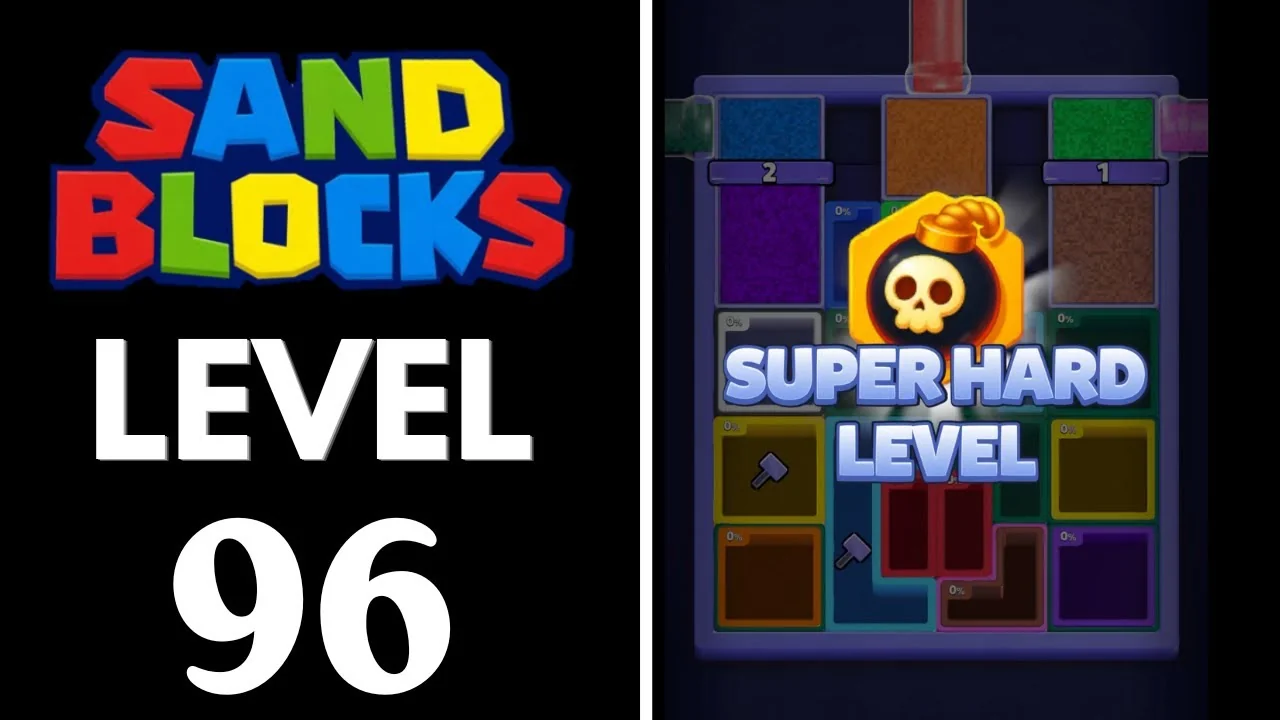 Sand Blocks Level 96 board layout
