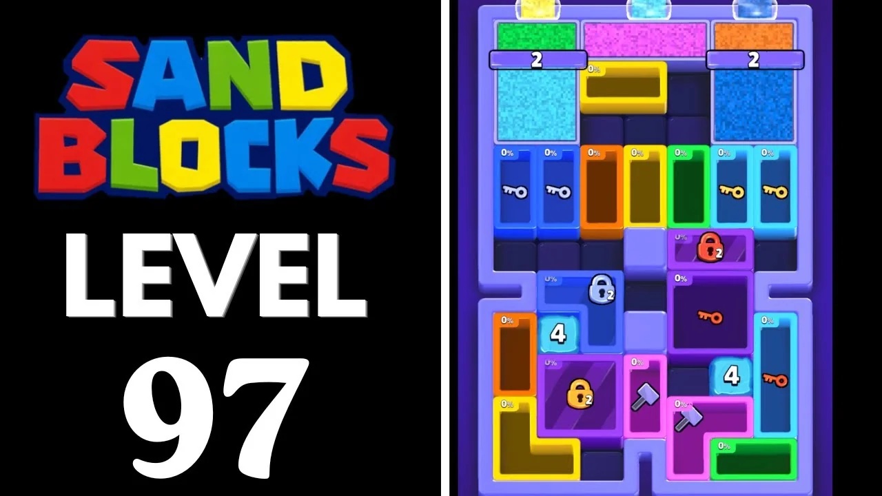 Sand Blocks Level 97 board layout