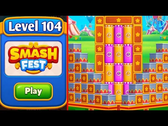 Smash Fest Level 104 board layout