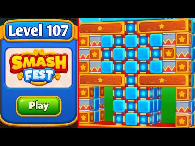 Smash Fest Level 107 board