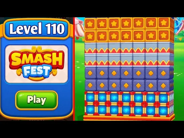 Smash Fest Level 110 board layout