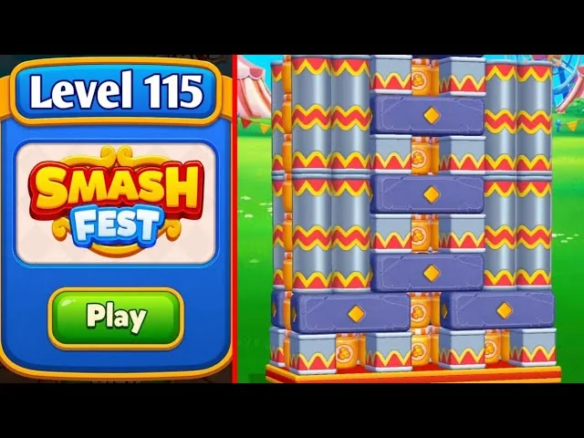 Smash Fest Level 115 board layout