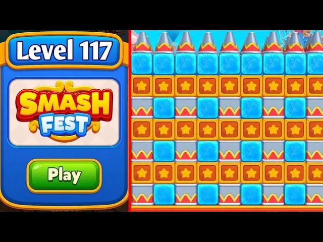Smash Fest Level 117 board layout