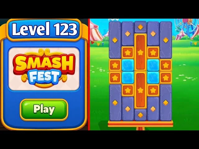 Smash Fest Level 123 board layout