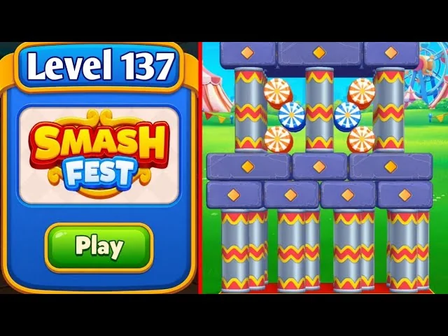 Smash Fest Level 137 board layout