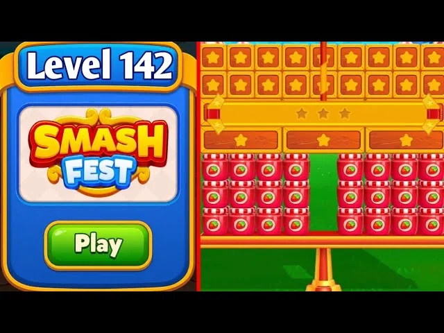 Smash Fest Level 142 board layout