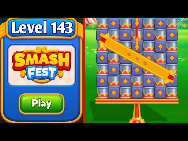 Smash Fest Level 143 board