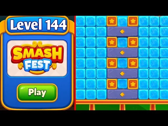 Smash Fest Level 144 board layout