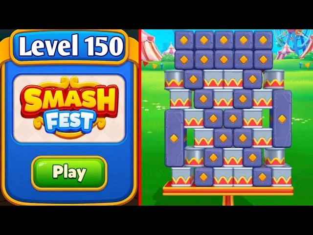 Smash Fest Level 150 board layout
