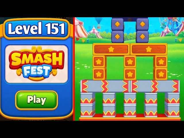 Smash Fest Level 151 board layout