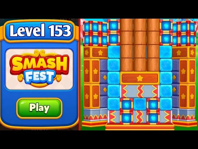 Smash Fest Level 153 board layout