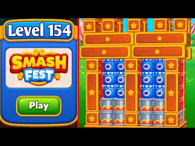 Smash Fest Level 154 board layout