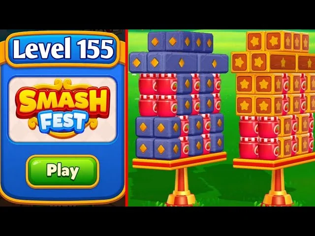 Smash Fest Level 155 board layout