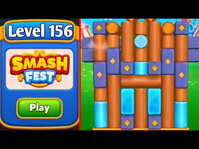 Smash Fest Level 156 board layout