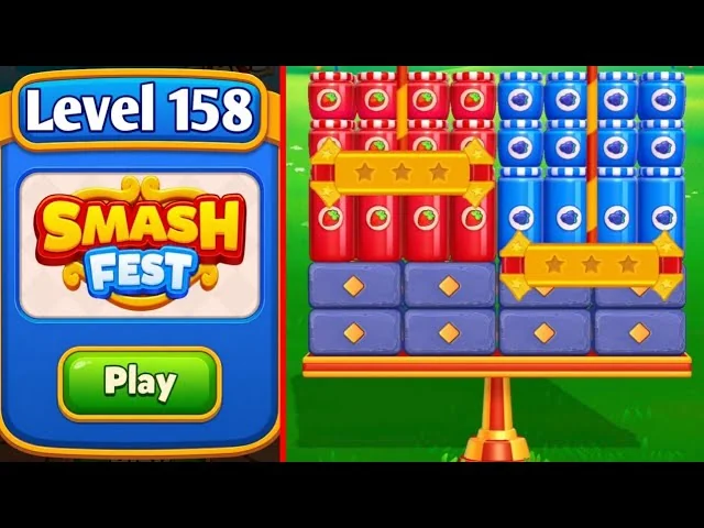 Smash Fest Level 158 board layout