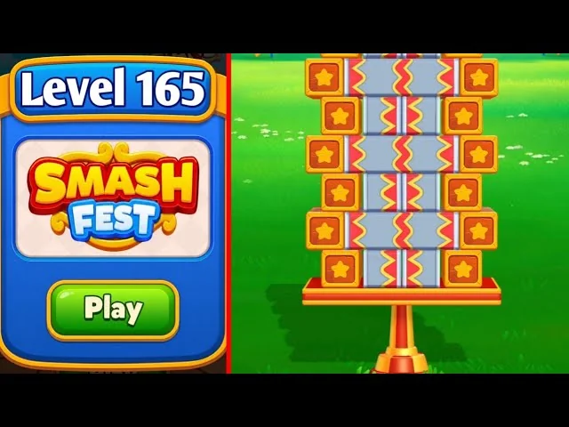 Smash Fest Level 165 board layout
