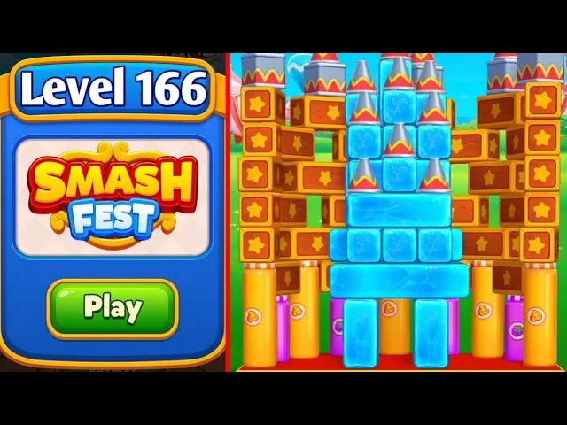 Smash Fest Level 166 board layout